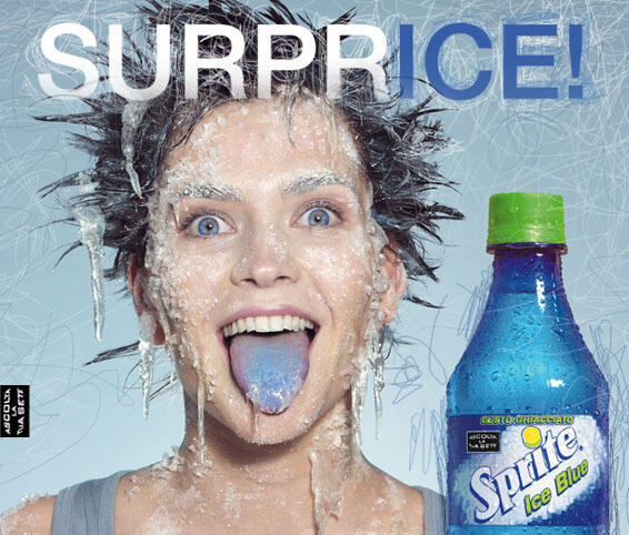 Affissione Sprite Ice Blue